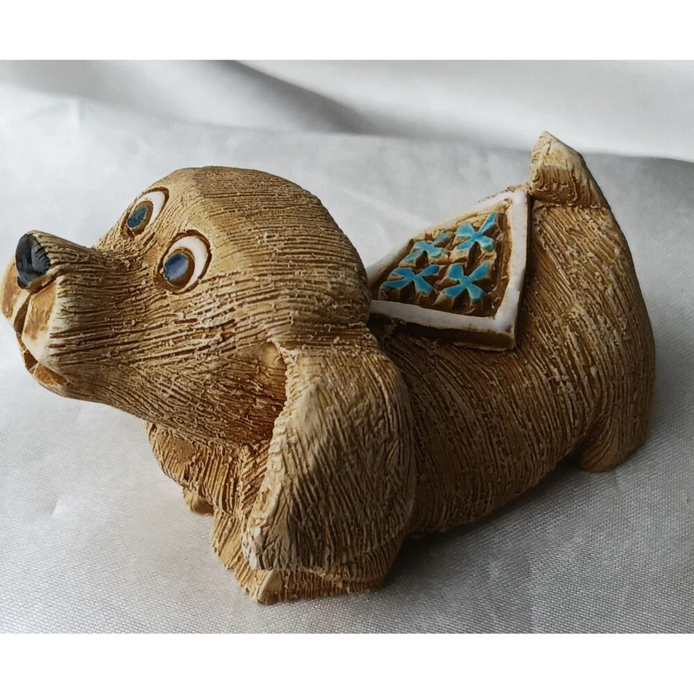 Vintage Artesania Rinconada Art Pottery Hand Crafted Clay Figurine-DACHSCHUND